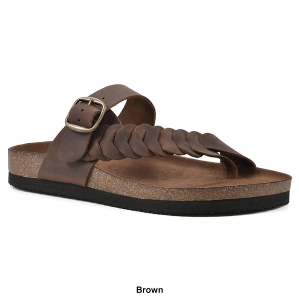 Womens White Mountain Happier Footbed Sandals