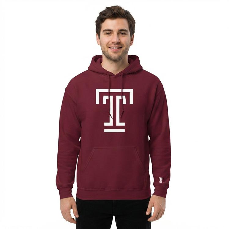 Mens Temple University Big Mascot Hoodie