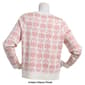 Womens Adrianna Papell Long Sleeve Floral Jacquard Sweater - image 2