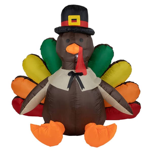 Northlight Seasonal 4ft. Inflatable Pre-Lit Turkey Decoration
