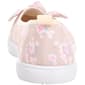 Womens Ashley Blue Floral Canvas Flats with Bow - image 4