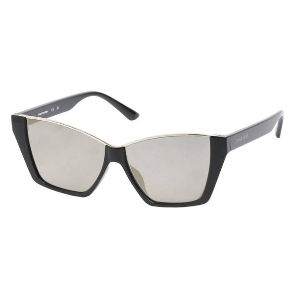 Womens Skechers Flat Top Rectangle Cat Eye Sunglasses - image 