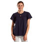 Womens Nautica Flutter Sleeve Solid Knit Blouse - image 1