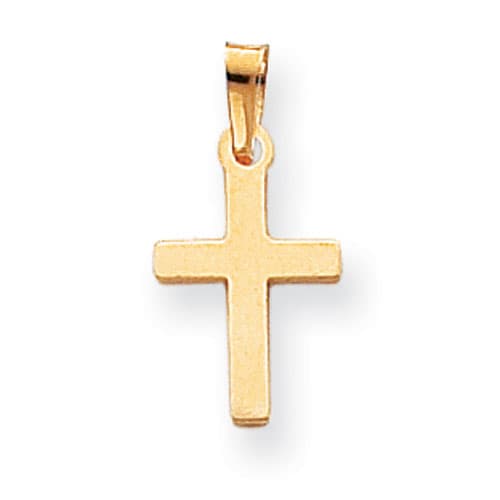 Unisex Gold Classics&#40;tm&#41; 14kt. Yellow Gold Cross Pendant - image 
