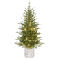 Puleo International 4.5ft. Pre-Lit Green Potted Arctic Fir Tree - image 1