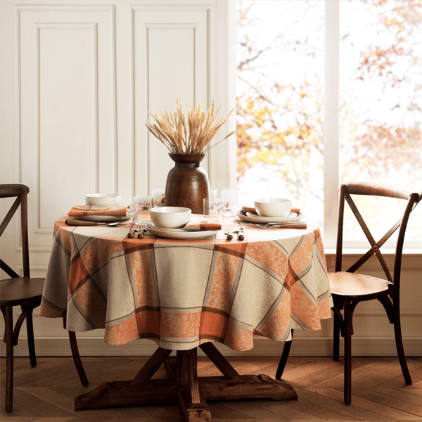 Threadmade Autumnal Harvest Jacquard Tablecloth