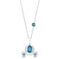 Enchanted by Disney Sterling Silver Blue Topaz Cinderella Pendant - image 1