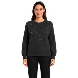 Womens Zac & Rachel Long Sleeve Chevron Embellished Sweater