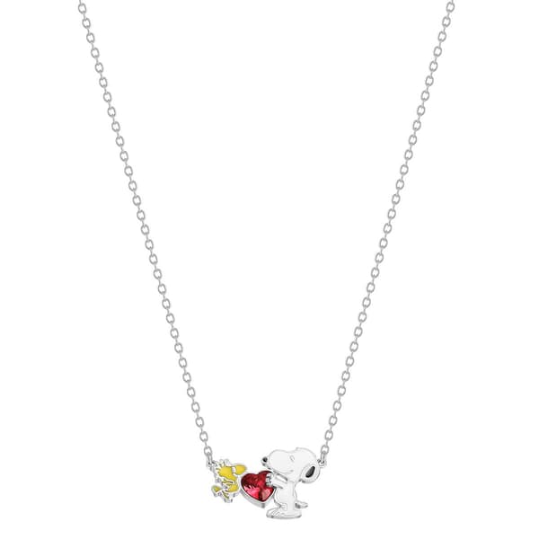 Brass Peanuts Snoopy & Woodstock Pendant Necklace
