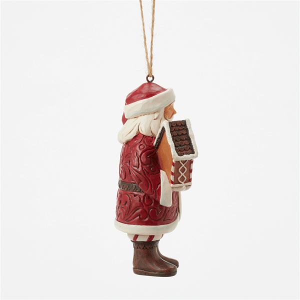 Jim Shore Heartwood Creek Gingerbread Santa Christmas Ornament