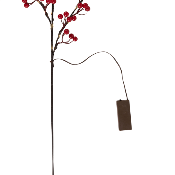 Northlight 29in. Warm White Lighted Berries Christmas Spray