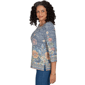 Petite Alfred Dunner Tuscany Square Neck Floral Sweater - image 4