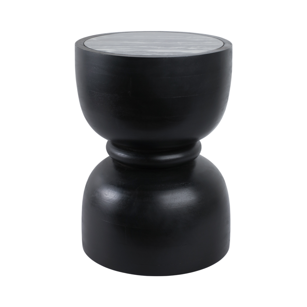 Sagebrook Home 18in. Mango Wood & Marble Accent Table
