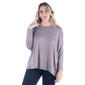 Plus Size 24/7 Comfort Apparel Oversized Long Sleeve Dolman Top - image 1