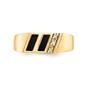 Mens Gentlemens Classics&#8482; 14kt. Gold Onyx & Diamond Accent Ring - image 4