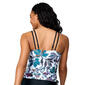 Womens Free Country Sunlit Floral Shirred Tankini Swim Top - image 2