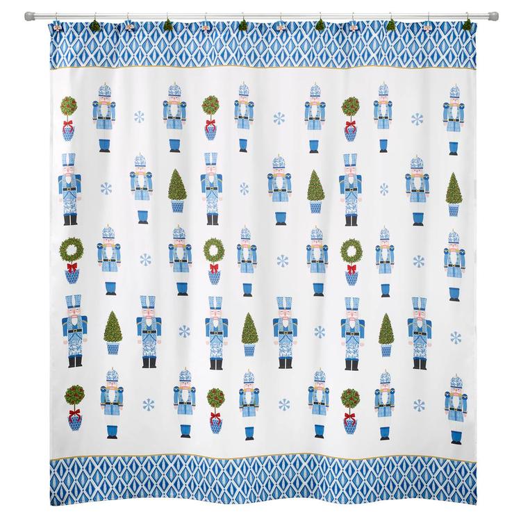 Avanti Nutcracker Trellis Shower Curtain