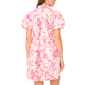 Womens MSK Short Puff Sleeve Floral Collared Shift Dress - image 4