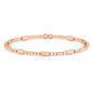 14kt. Rose Gold Plated Crystal & Faceted Bead Bracelet - image 1