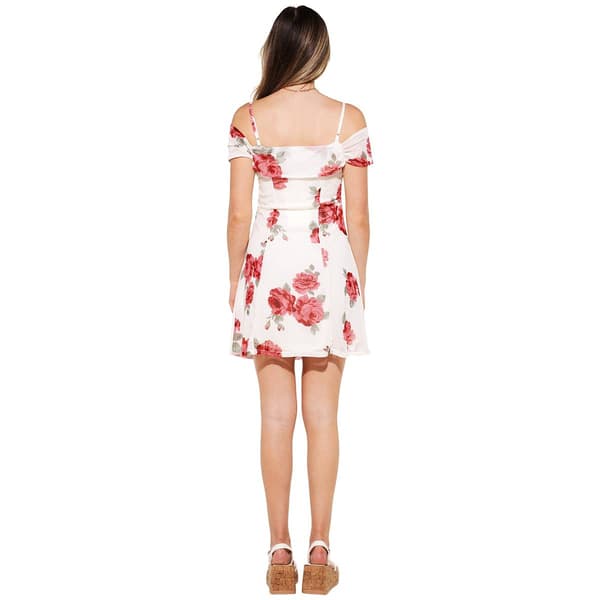 Juniors No Comment Goddess Garden Off The Shoulder A-Line Dress