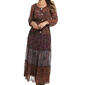 Womens Figueroa & Flower Long Sleeve Twin Paisley Tier Maxi Dress - image 3