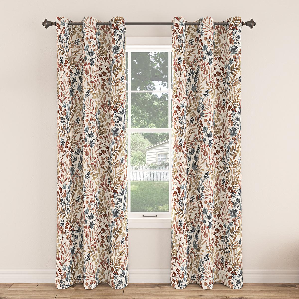 Amelie Leaf Print Grommet Panel