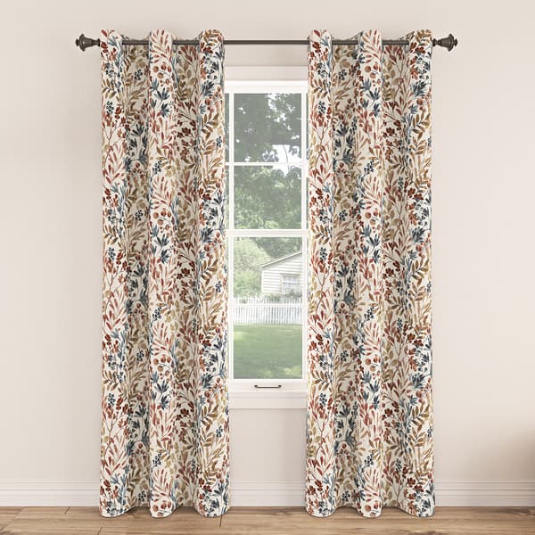 Amelie Leaf Print Grommet Panel