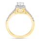 Nova Star® Lab Grown Pear Shape Diamond Halo Split Shank Ring - image 3