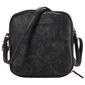 MultiSac North/South Black Floral Textured Zip-Around Crossbody - image 4