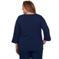 Plus Size Alfred Dunner Tuscany Diamond Embroidery Blouse - image 2