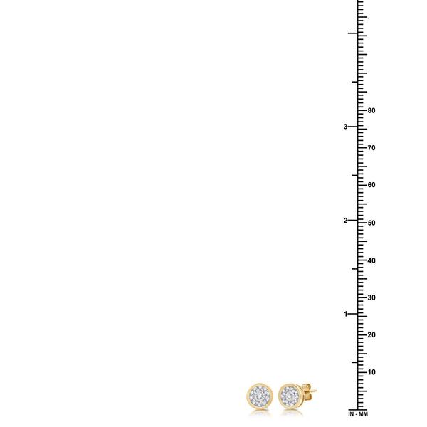 Nova Star® Lab Grown Diamond Bezel Frame Pendant & Earring Set