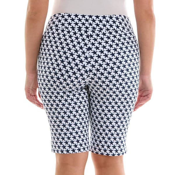 Womens Zac & Rachel Pull On Stars Bermuda Shorts