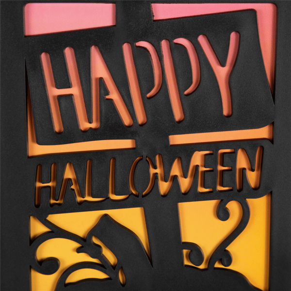 Northlight LED Lighted Jack-O-Lantern Happy Halloween Lantern