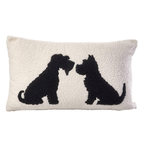 Sherpa Dogs Pillow - 12x21 - image 