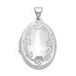 Gold Classics&#40;tm&#41; 14kt.  21mm Oval Leaf Floral Scroll Border Locket - image 1