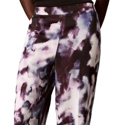 Womens Calvin Klein Pull On Abstract Floral Wide Leg Pants