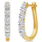 Nova Star® Lab Grown Diamond Gold Plated Circle Hoop Earring Set - image 2