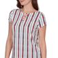 Petite Emaline Sapphire Serenade II Stripe Rope Blouse - image 5