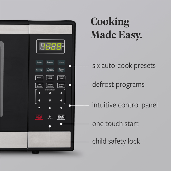 Farberware® 1.1 cu. ft. Black 1000 Watt Countertop Microwave Oven