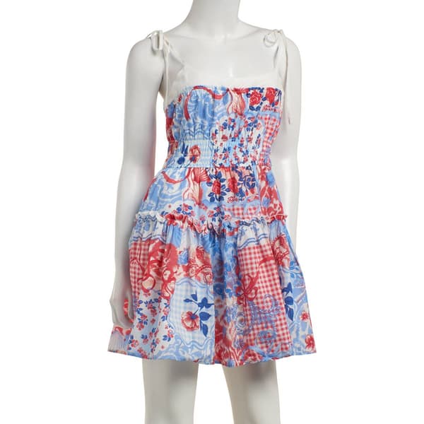 Juniors Trixxi Tie Strap Skater Dress