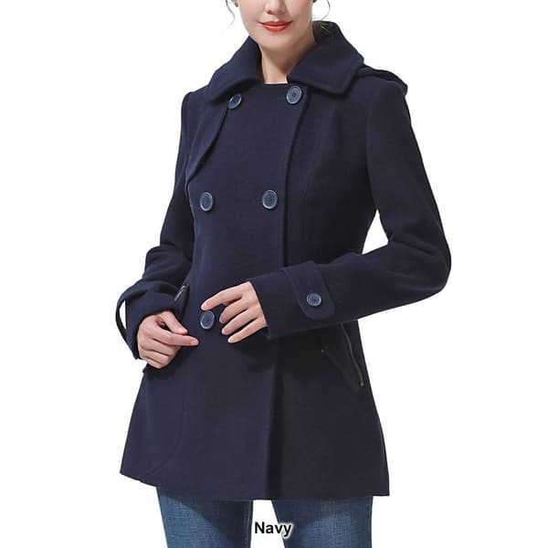 Womens BGSD Hooded Wool Peacoat