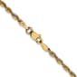 Unisex Gold Classics™ 2.5mm. 14k Diamond Cut Light Rope Necklace - image 3