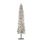 Puleo International 6ft. Pre-Lit Flocked Christmas Tree - image 1