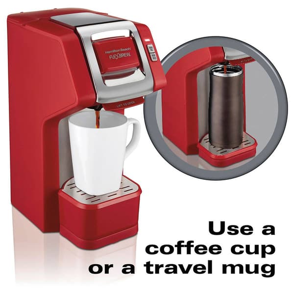 Hamilton Beach&#174; Flexbrew Red Single Serve Coffeemaker