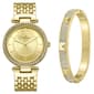 Womens Jessica Simpson Watch & Bangle Bracelet Set - JSB8018GD - image 1