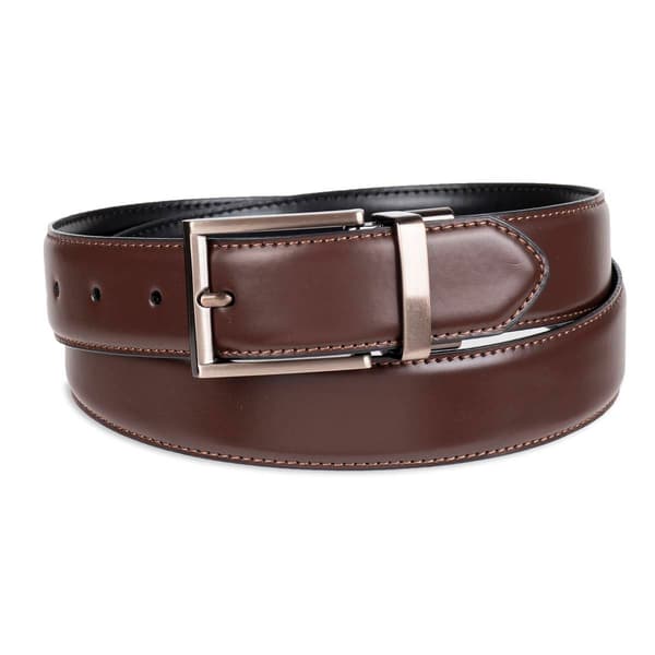 Mens Kenneth Cole&#174; Reaction&#8482; 35mm Calf Grain Reversible Belt