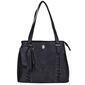Julia Buxton Whip Stitch Vegan Leather Organizer Tote Bag - image 1