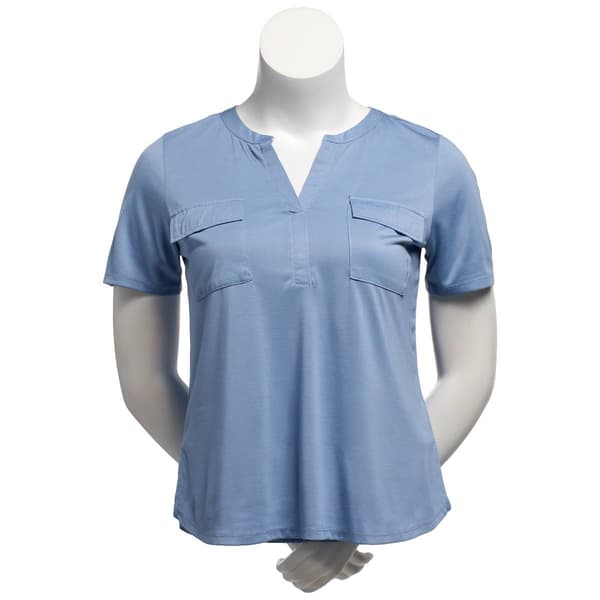 Womens Architect® Short Sleeve Knit Flap Pocket Tee