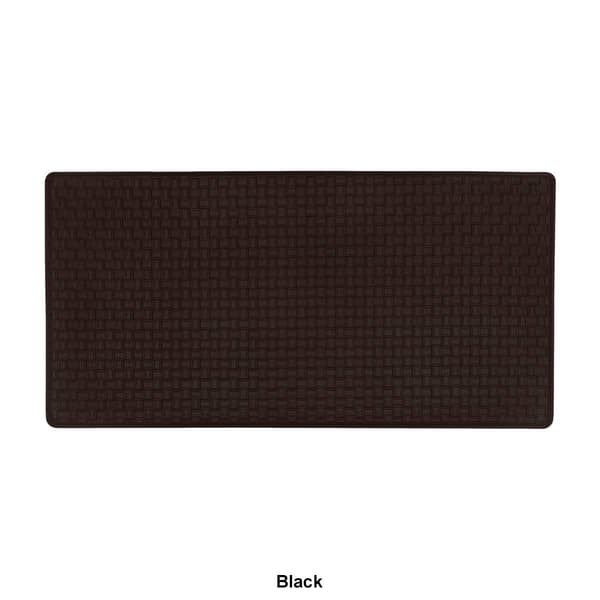Achim Woven-Embossed Faux-Leather Anti-Fatigue Mat