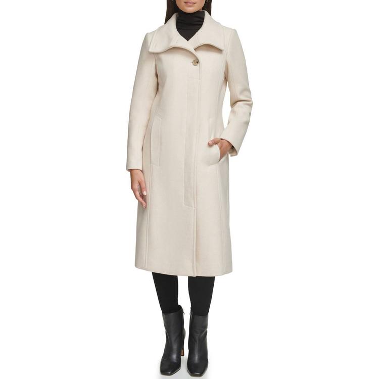 Womens Kenneth Cole Wool Walker Coat w/Stand Collar